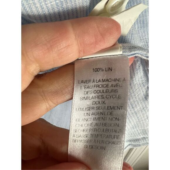 Vineyard Vines Womens Classic Fit Tucker Linen Button Up Shirt Size XS - Picture 3 of 4